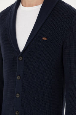 Мужской темно-синий трикотажный кардиган - U.s. polo assn фото 21
