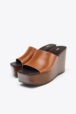 LEATHER WEDGE - Zara фото 12