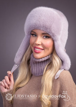 шапка Ушанка экомех четрополох - Davidovfox фото 3