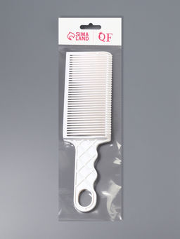 Расчёска для барбера, для стрижки под машинку, 22×6.5×1.5 см, белая