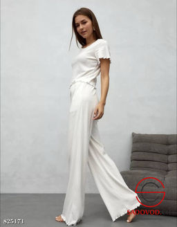 Пижама в рубчик домашняя