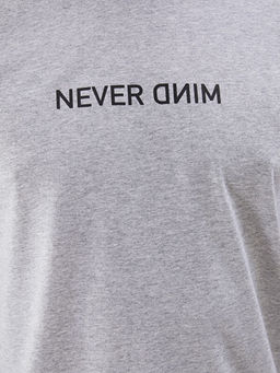 Bisiklet Yaka K?sa Kollu Bask?l? Penye Erkek Ti??rt