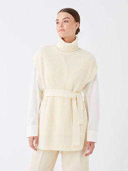 Bal?k?? Yaka D?z Oversize Kad?n Triko S?veter