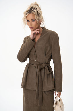 Жакет Майли (оливковый) - Эльза фото 5