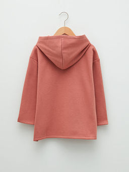 Kap??onlu Basic Uzun Kollu K?z ?ocuk Sweatshirt - Waikiki фото 2