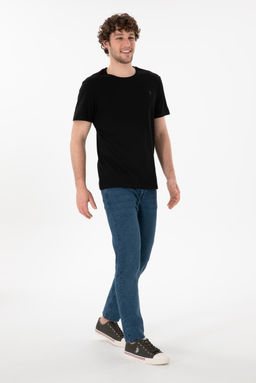 Erkek Regular Fit Bisiklet Yaka Siyah Basic Ti__rt Sepette S_rpriz _ndirim - U.s. polo assn фото 5