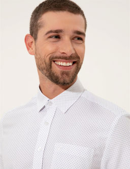 Beyaz Regular Fit K_sa Kollu G_mlek - Pierre cardin фото 2