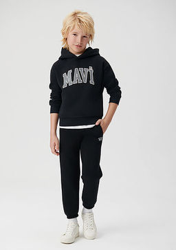 Miav Baskl Beyaz Sweatshirt - Mavi фото 3