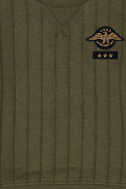 Толстовка цвета хаки для мальчика - U.s. polo assn фото 11