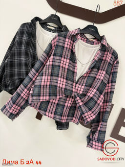 Рубашка женская с топиком