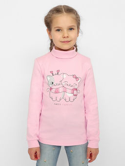 CWKG 63371-27-336 Водолазка для девочки,розовый