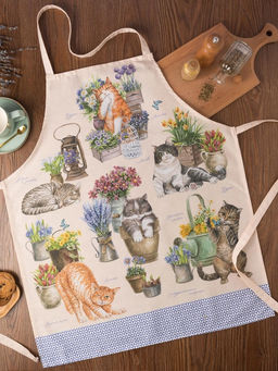 Фартук Этель Уютные коты 60х70 см, 100% хл, саржа 190 г/м2  фото 10