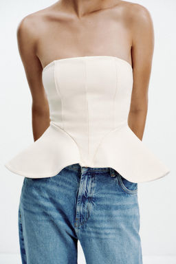 INTERLOCK BANDEAU TOP - Zara фото 3