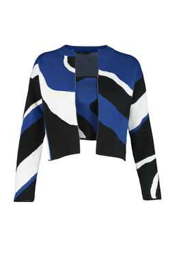 Saks Desenli 2li Bluz-H?rka Triko H?rka TWOAW23HI00223