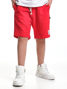 Шорты свободного кроя для мальчиков подростков 22-7639 красный - Mini maxi фото 8