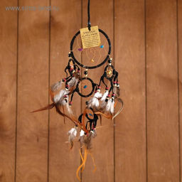 Ловец снов «Пять колец», 14×0.5×40 см, чёрный