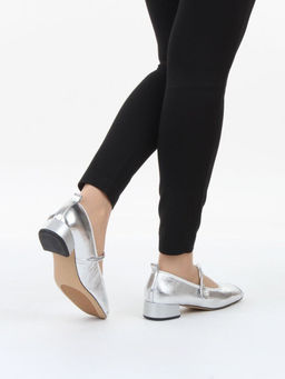 06-B69A-121C GREY/SILVER Туфли женские (натуральная кожа)