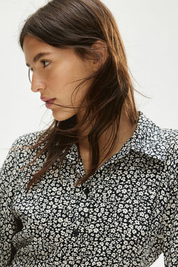 Vestido camisero con mangas globo - H&m фото 2