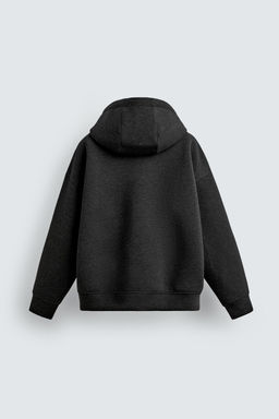 SUDADERA T?CNICA RELAXED FIT CAPUCHA / Gris oscuro - Zara фото 8
