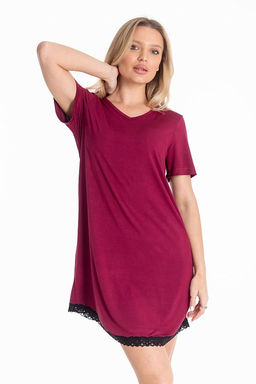 Сорочка М325085Пб бордовый - Елена фото 3