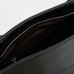 Сумка-тоут на молнии, 2 наружных кармана, длинный ремень, цвет чёрный - Simaland фото 3