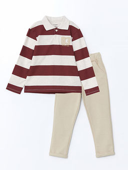 Polo Yaka Erkek ?ocuk Ti??rt ve Pantolon 2li