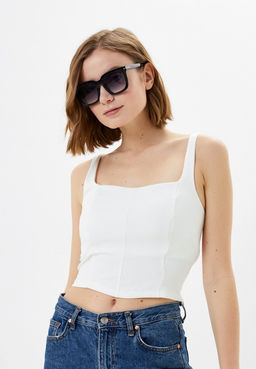 Приталенная блузка-топ корсетного кроя - Incity фото 20