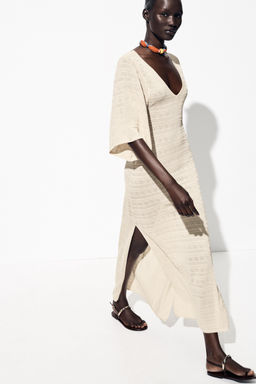 POINTELLE KNIT MAXI DRESS - Zara фото 11