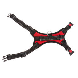 Шлейка К7 мягкая светоотражающая, размер S, ОГ 44-55 см, вес 5-9 кг, красная - Пижон фото 7