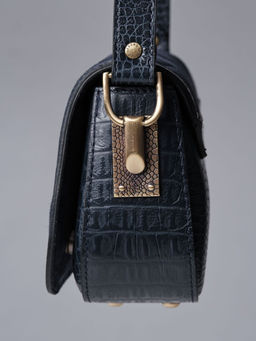 Сумка замшевая на плечо Deboro 30791 серо-синий