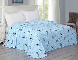 Покрывало-плед Голубая мечта фланель-микрофибра 150*200 см. - Лен поволжья фото 2