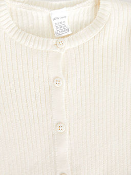 Bisiklet Yaka Uzun Kollu Kendinden Desenli K?z Bebek Triko H?rka - Waikiki фото 3