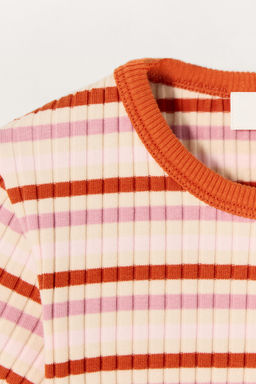 LIMITED EDITION STRIPED CROPPED T-SHIRT - Zara фото 8