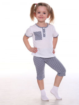 №170 Пижама детская (Серый_горох)