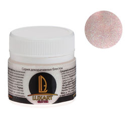 Декоративные блёстки LUXART LuxGlitter (сухие), 20 мл, размер 0.2 мм, голографические белые
