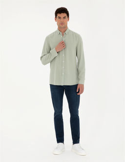 Ye_il Regular Fit Uzun Kollu G_mlek - Pierre cardin фото 4