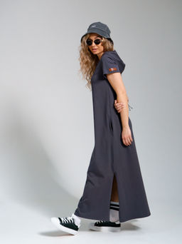 970 Платье-мантия "Серый"