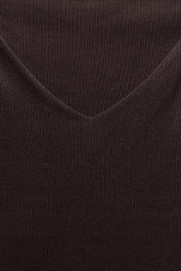 RIBBED LONG SLEEVE T-SHIRT - Zara фото 18