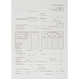 Бланк Авансовый отчет форма АО-1 А4 1у/5кн по 100л газетка(упаковка крафт) - Attache фото 2
