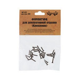 Промысел WF-037 Фурнитура для декоративной отделки крепление 1*0.2 см 1 х 25 шт. №01 бронза - Pebeo фото 3