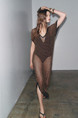 OPEN KNIT DRESS