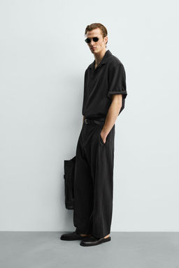 CAMISA FLUIDA RELAXED FIT / Negro - Zara фото 4