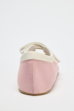 SATIN EFFECT TOPSTITCHED BALLERINAS - Zara фото 7