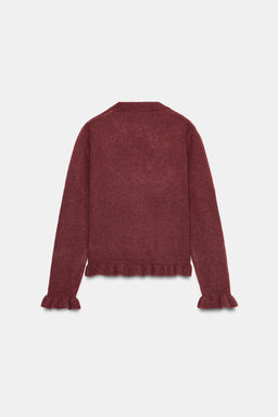 RUFFLED KNIT CARDIGAN - Zara фото 10