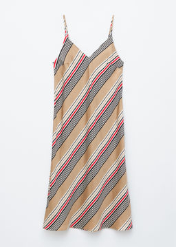 Vestido midi lencero de sat?n