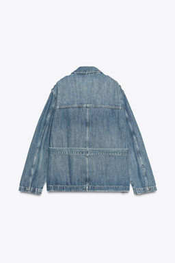 TRF LONG DENIM JACKET - Zara фото 9