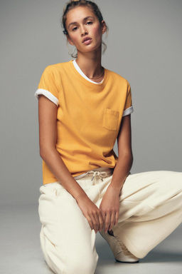 WASHED T-SHIRT WITH POCKET - Zara фото 21