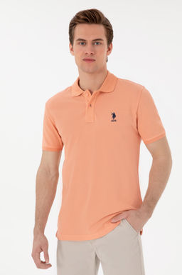 Erkek Slim Fit Polo Yaka A__k Mavi Basic Ti__rt Sepette S_rpriz _ndirim