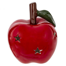 Фигурка декоративная с подсветкой "Яблоко" (LR44х2), L9,5 W9,5 H11 см