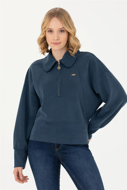 Женский темно-синий свитшот - U.s. polo assn фото 10